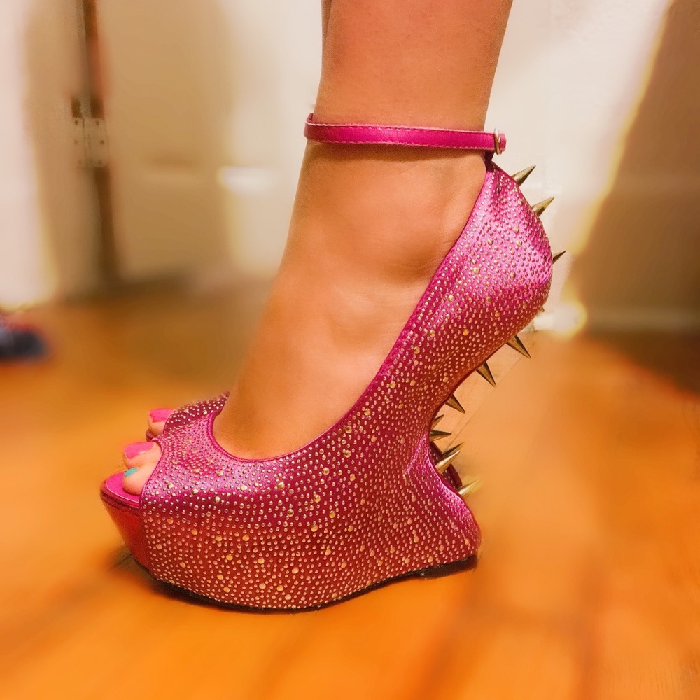 Satin Fuchsia Anti-Gravity Mary Janes